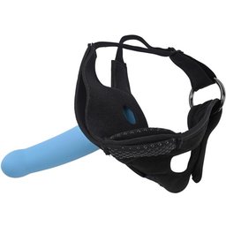 Sportsheets - 2 en 1 Forced-O Strap - Noir
