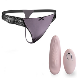 Culotte string stimulateur vibrant télécommande sans fil USB Vibromasseur femme et couple -