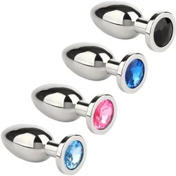 Bijou Anal Acier Jewled Butt Plug