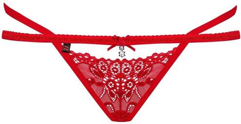 838-THO-3 thong red Rouge