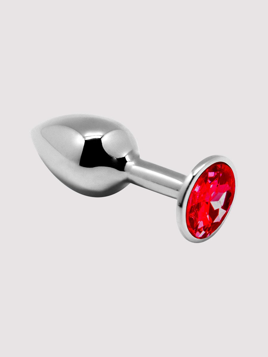 Plug anal bijou mini métal M rouge