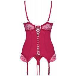 Corset et string Rosalyne - Rouge