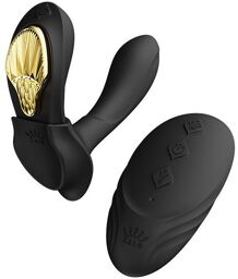 AYA Vibromasseur télécommandé noir