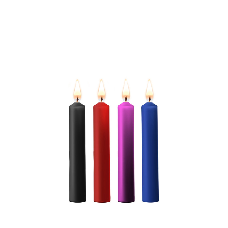 4 bougies SM colorées