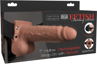 Strap-On Creux avec Télécommande Rechargeable