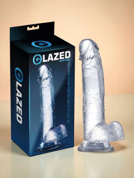 Dildo réaliste flexible avec ventouse 18 cm en matériau cristallin