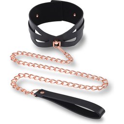 Collier Laisse Simili Cuir et Cuivre Brat