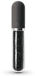 Vibromasseur Verre & Silicone Stardust Charm Noir