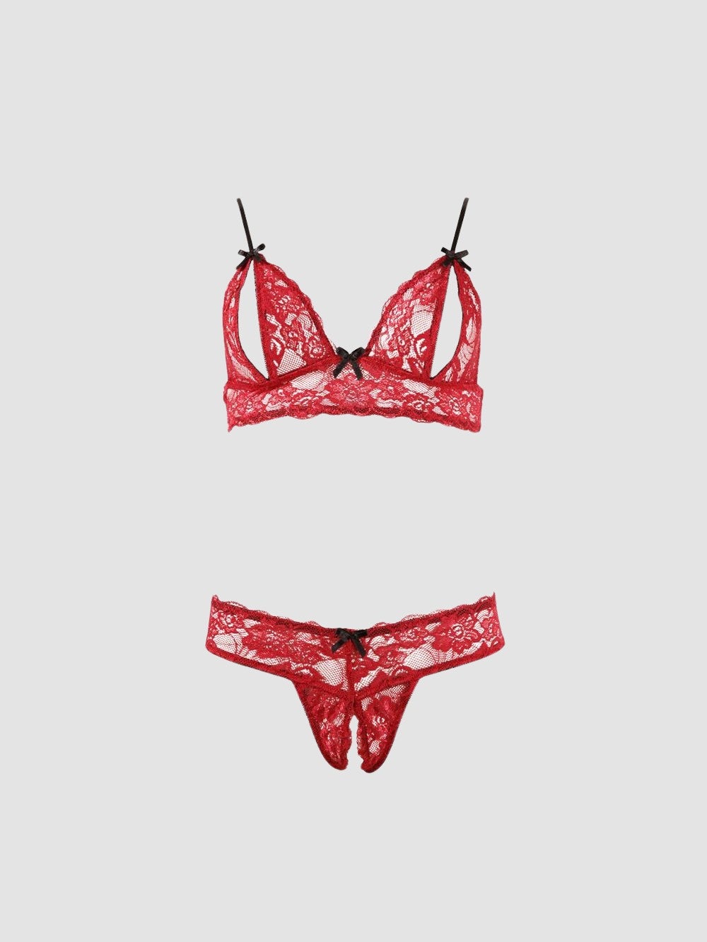 Ensemble Dentelle 2 Pièces Ouvert