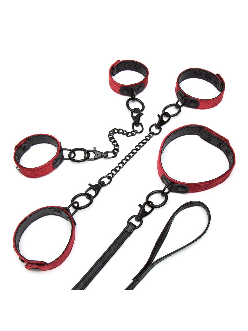 Kit d'attache collier et menottes Ruby 3 pièces