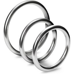 Pack 3 Anneaux Cockrings Métalliques Metaleros