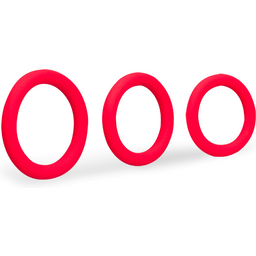 Trio de anneaux en silicone médical Zoom