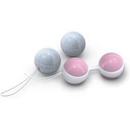 Boules de Geisha Beads Mini Rose/Bleu