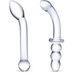 Glas - G-Spot Pleasure Glass Dildo Set 2 pcs