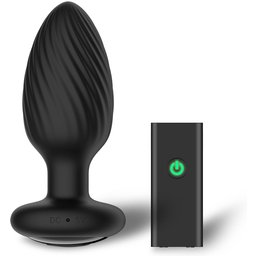Plug Anal Vibrant et Rotatif Télécommandé MédiumTornado