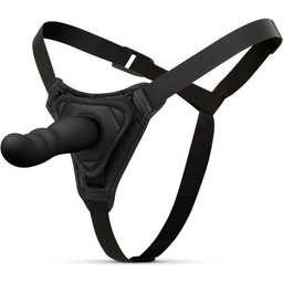 Easytoys Fetish - Gode ceinture harnais en silicone - Noir