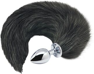 Black & White Fox Tail S
