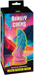 Gode Mystic Dragon en silicone doux avec ventouse puissante