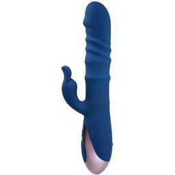 Evolved - Le Vibromasseur Lapin Ringer - Bleu Royal