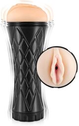 Masturbateur Vibrant Vagin Réaliste Real Cup Noir