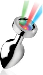 Plug Anal Métal Lumineux Light Up Medium Argent
