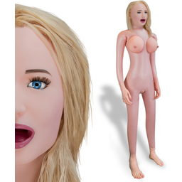 Poupée gonflable sexuelle blonde suceuse anus vagin Tatiana
