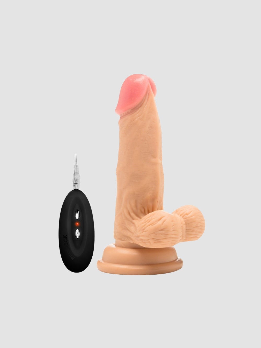 Vibromasseur avec Testicules Réaliste Télécommandé 15,2 cm
