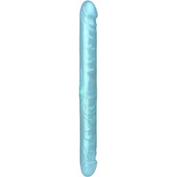 Double Gode Bleu Nacré 33 cm