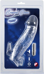 Manchon pénien transparent avec mini vibromasseur