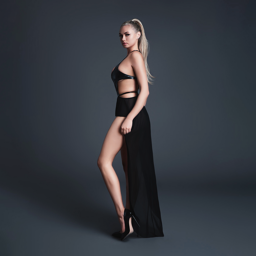 Body en vinyle effet latex avec jupe en tulle