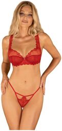 Ensemble 2 Piàces Lonesia Dentelle Rouge Rouge