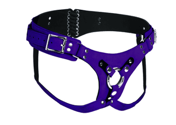 Harnais Deluxe - Leather Corset Harness - Purple