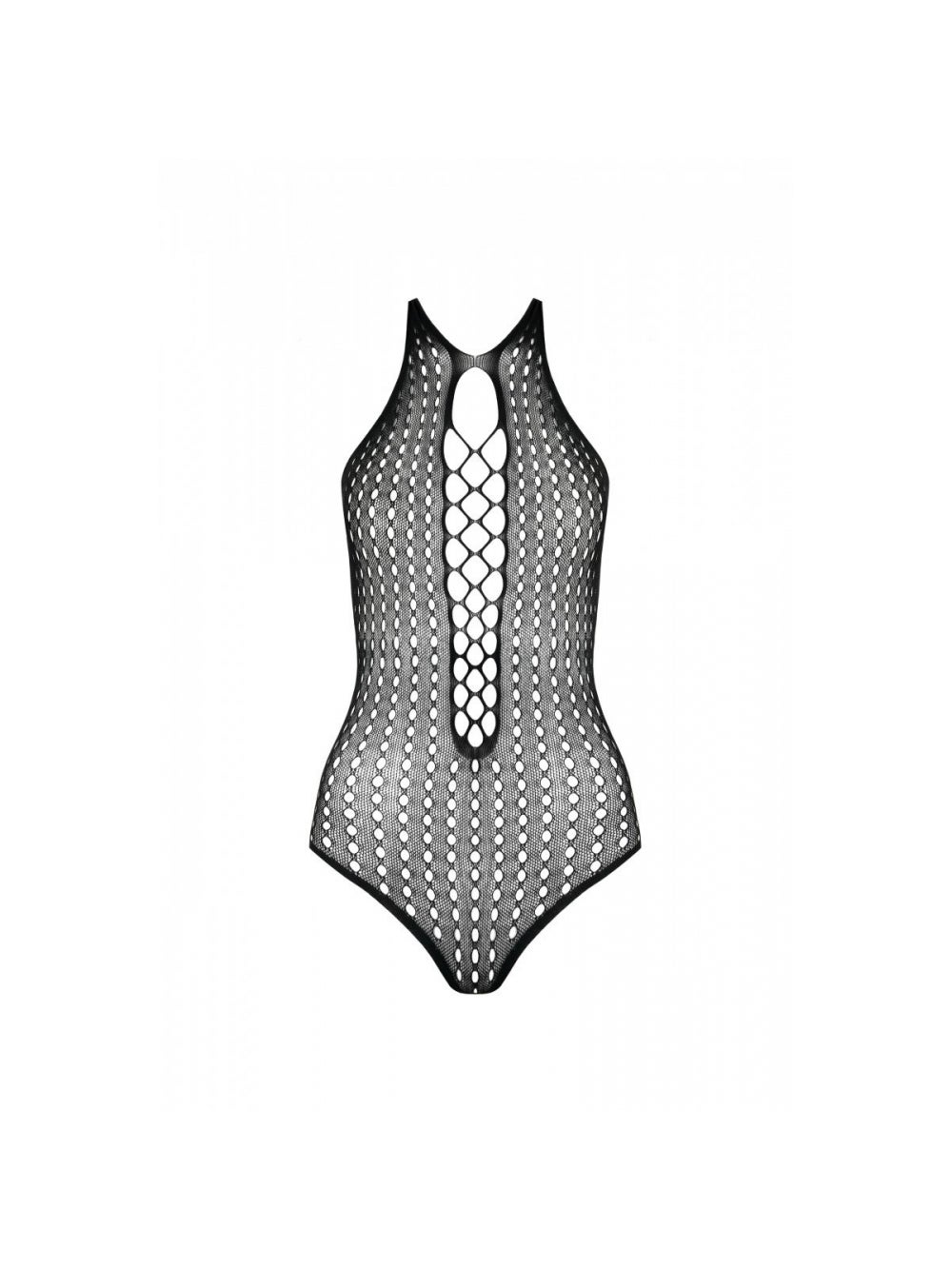 Body BS088 Résille & Laçage Noir
