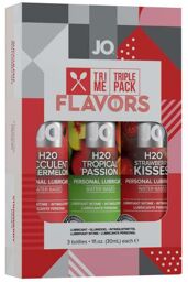 Pack de 3 Lubrifiants Eau H2O Flavors TRI ME