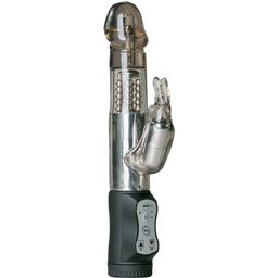 EasyToys - Vibro rabbit avec billes rotatives - Noir