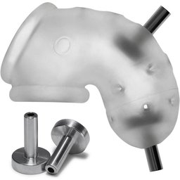 - Airlock Electro Air-Lite Vented Chastity Clear Ice