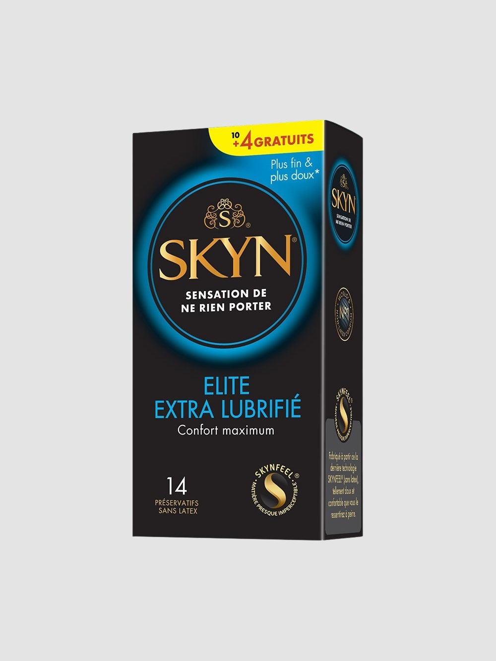 Préservatifs Skyn Elite Extra Lubrifié Boîte de 10 + 4 Gratuits
