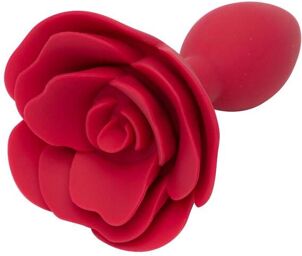 Plug Anal Silicone Wild Bloom Rose Rouge Rose