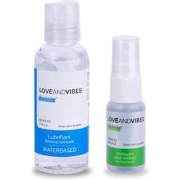Lubrifiant 60ml et nettoyant 20ml LOVE AND VIBES