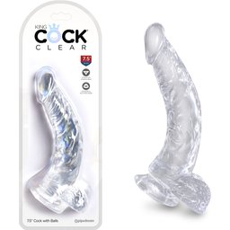 Gode Ventouse Clear 19 cm