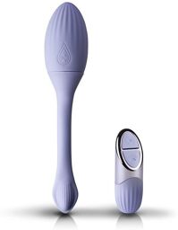 1 - Masseur Kegel Vibrant avec Télécommande - Bleu Clair