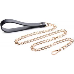 Laisse de luxe - Noir/Doré