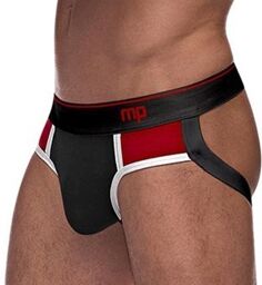 Jockstrap RETRO SPORT Noir-Rouge