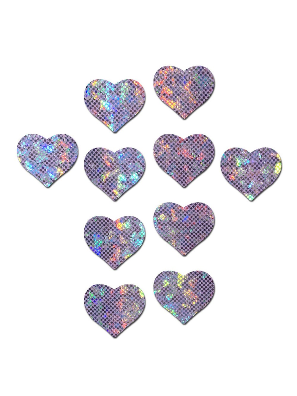 10 Body Minis Coeurs Disco Violets