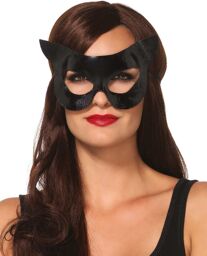 Masque de Chat en Vinyl Noir