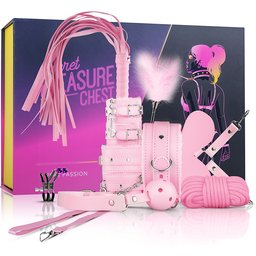 Secret Pleasure Chest X - BDSM débutant·es 10 accessoires - Rose