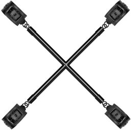 Barre transversale Hog Tie avec poignets - Noir