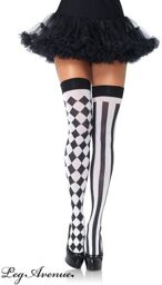 Bas Arlequin Noir et blanc