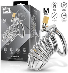Cage pour pénis taille M avec anneau et cadenas