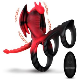 - Dragon Flight Anneau Pénien Vibrant - 9,9 cm